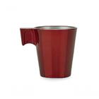 Jogo De Xícaras Para Expresso Em Vidro Marcamix Napoli Red Be