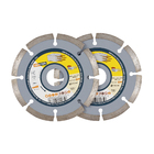 Jogo de Disco de Corte Diamantado Segmentado 115x22,23mm 2 peças Dexter