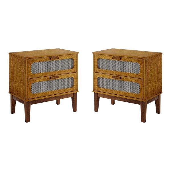 Jogo Duas Mesinhas De Cabeceira Santorini 60cm Fabricação Nac