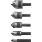 Jogo Escariadores Aço Rápido 1/4'' À 3/4'' C/ 5 Peças Vonder