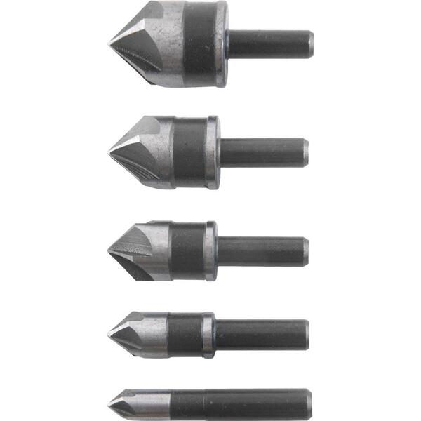 Jogo Escariadores Aço Rápido 1/4'' À 3/4'' C/ 5 Peças Vonder