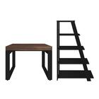 Jogo Escritório Completo Tulum Ipê Preto