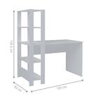 Jogo Escrivaninha E Estante Volker Branco