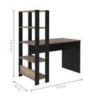 Jogo Escrivaninha E Estante Volker Pinho Preto