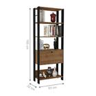 Jogo Escrivaninha E Estante Volker Pinho Preto