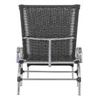 Jogo Espreguiçadeira Catar Em Aluminio E Fibra Com Mesa  Baix