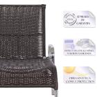 Jogo Espreguiçadeira Catar Em Aluminio E Fibra Com Mesa  Baix