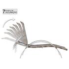 Jogo Espreguiçadeira Ipanema Em Aluminio E Fibra Com Mesa  Ba