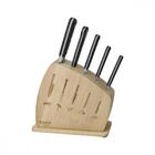 Jogo Facas 6 Peças Century Preto Sortidos Com Laminas Aco Ino