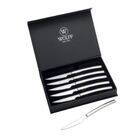 Jogo Facas Para Churrasco Wolff 6 Peças Aço Inox Cinza