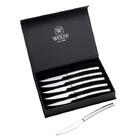 Jogo Facas Para Churrasco Wolff 6 Peças Aço Inox Cinza