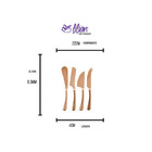 Jogo Facas Para Queijo Em Inox Fracalanza Lorraine 4 Peças Co