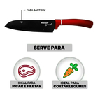 Jogo Facas Prime Vermelha 5 Peças