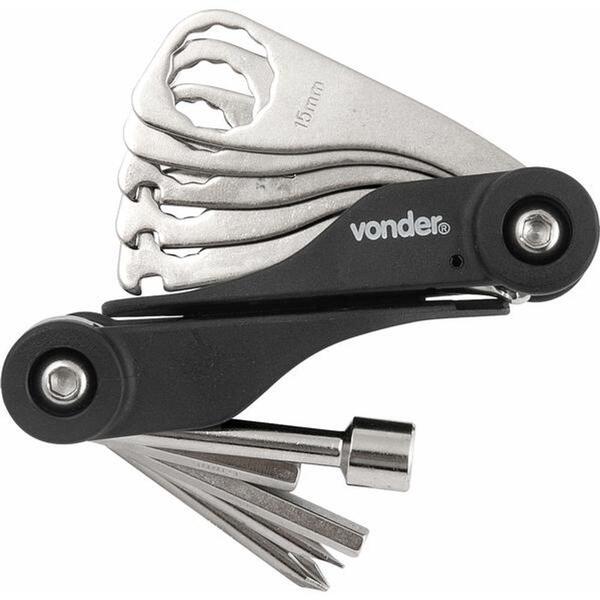 Jogo Ferramentas Para Bicicleta 17 Peças Vonder