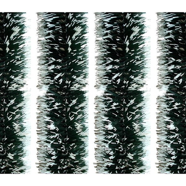 Jogo Festão Pvc Verde Nevado 9cmx2m 4 Peças Total 8 Metros -