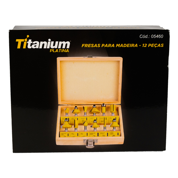 Jogo Fresas Para Madeira Tupia 12 Peças