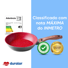 Jogo Frigideiras 5 Peças Espátula Pincel Vermelho Duralar