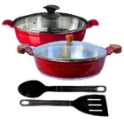 Jogo Frigideiras Antiaderente Usinado Aa E Am 30cm T02 N12