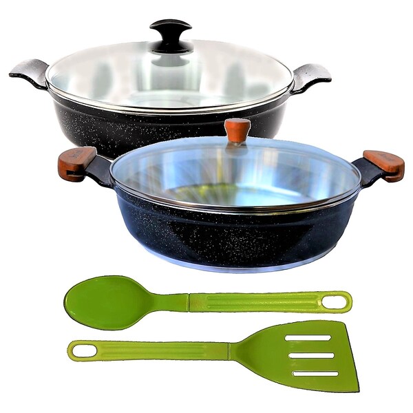 Jogo Frigideiras Antiaderente Usinado Aa E Am 30cm T04 N11