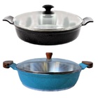 Jogo Frigideiras Antiaderente Usinado Javali Aa E Am 30cm N5