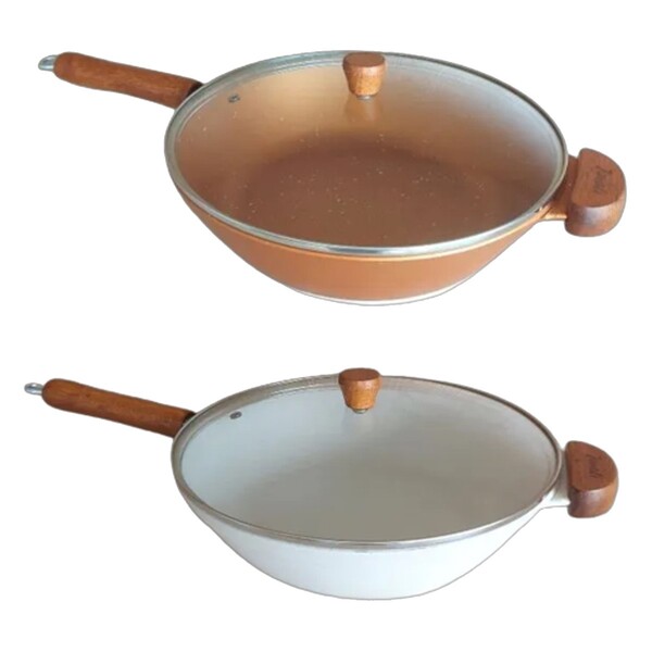 Jogo Frigideiras Wok Teflon Antiaderente Javali 28cm N01