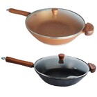 Jogo Frigideiras Wok Teflon Antiaderente Javali 28cm N04