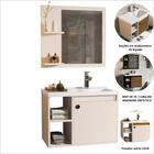 Jogo Gabinete Com Cuba E Espelheira Haiti Preto/ripado