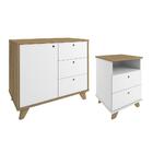 Jogo Gaveteiro E Balcão Middlesbrough Olmo Branco