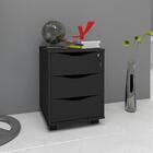 Jogo Gaveteiro E Escrivaninha Kassel Nogal Preto