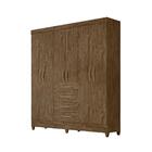 Jogo Gaveteiro E Roupeiro Rhone Castanho Wood