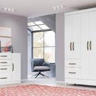 Jogo Gaveteiro E Roupeiro Taiti Branco Rosa Azul Lilás