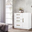 Jogo Gaveteiro E Roupeiro Taiti Com Espelho Branco Rosa Azul