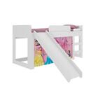 Jogo Guarda Roupa E Cama Infantil Real Com Shine Rosa Claro C