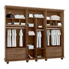 Jogo Guarda Roupa E Cômoda Kanazawa Freijó