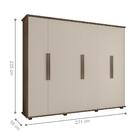 Jogo Guarda Roupa E Cômoda Kanazawa Freijó Off White