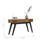 Jogo Home Para Tv E Aparador Mexico Noce Milano Preto Fosco