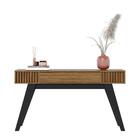 Jogo Home Para Tv E Aparador Oslo Noce Milano Preto Fosco