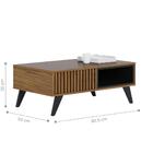 Jogo Home Para Tv E Mesa De Centro Jo Noce Milano Preto Fosco