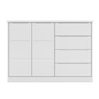 Jogo Infantil 2 Peças Guarda Roupa Cômoda Branco Akemi