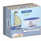 Jogo Infantil Tramontina Com Cumbuca Em Cerâmica E Colher Em