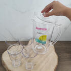 Jogo Jarra De Acrílico 2l E 4 Copos Para Bebidas Água Suco Tr