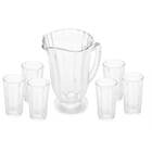 Jogo Jarra E Copo De Vidro Line Lyor 7 Peças