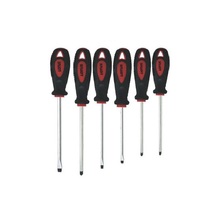 Jogo Kit Chave Fenda E Phillips 6 Pçs Ponta Imã Emborrachada