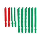 Jogo Lâminas Serra Tico Tico Para Metal/ Madeira Encaixe T 10 peças MP