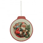 Jogo Lata Natal Decorada Enfeite Árvore Para Pendurar 11cm 4