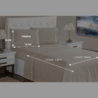 Jogo Lençol 3 Peças Casal 400 Fios Marfim Ponto Palito Casa D