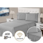 Jogo Lençol 3 Peças Casal 400 Fios Prata Ponto Palito Casa Do