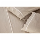 Jogo Lençol 3 Peças King 400 Fios Marfim Ponto Palito Casa Do