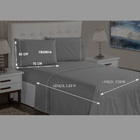 Jogo Lençol 3 Peças King 400 Fios Ponto Palito Casa Dona