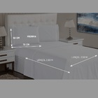 Jogo Lençol 3 Peças King 400 Fios Ponto Palito Casa Dona